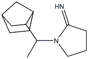 1-(1-{bicyclo[2.2.1]heptan-2-yl}ethyl)pyrrolidin-2-imine Struktur