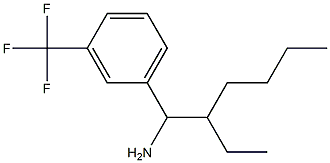 1-(1-amino-2-ethylhexyl)-3-(trifluoromethyl)benzene Struktur