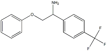 1-(1-amino-2-phenoxyethyl)-4-(trifluoromethyl)benzene Struktur