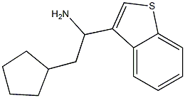 1-(1-benzothiophen-3-yl)-2-cyclopentylethan-1-amine Struktur