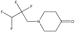 1-(2,2,3,3-tetrafluoropropyl)piperidin-4-one Struktur