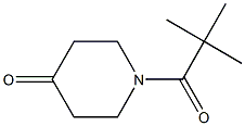 1-(2,2-dimethylpropanoyl)piperidin-4-one Struktur