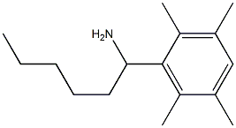 1-(2,3,5,6-tetramethylphenyl)hexan-1-amine Struktur