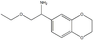 1-(2,3-dihydro-1,4-benzodioxin-6-yl)-2-ethoxyethanamine Struktur