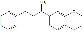 1-(2,3-dihydro-1,4-benzodioxin-6-yl)-3-phenylpropan-1-amine Struktur