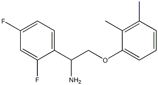 1-(2,4-difluorophenyl)-2-(2,3-dimethylphenoxy)ethanamine Struktur