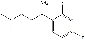 1-(2,4-difluorophenyl)-4-methylpentan-1-amine Struktur