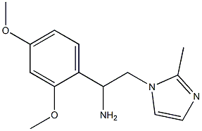 1-(2,4-dimethoxyphenyl)-2-(2-methyl-1H-imidazol-1-yl)ethanamine Struktur