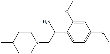 1-(2,4-dimethoxyphenyl)-2-(4-methylpiperidin-1-yl)ethanamine Struktur