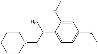 1-(2,4-dimethoxyphenyl)-2-piperidin-1-ylethanamine Struktur