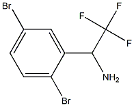 1-(2,5-dibromophenyl)-2,2,2-trifluoroethan-1-amine Struktur