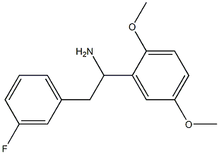 1-(2,5-dimethoxyphenyl)-2-(3-fluorophenyl)ethan-1-amine Struktur