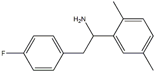 1-(2,5-dimethylphenyl)-2-(4-fluorophenyl)ethan-1-amine Struktur