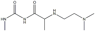 1-(2-{[2-(dimethylamino)ethyl]amino}propanoyl)-3-methylurea Struktur