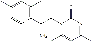 1-(2-amino-2-mesitylethyl)-4,6-dimethylpyrimidin-2(1H)-one Struktur