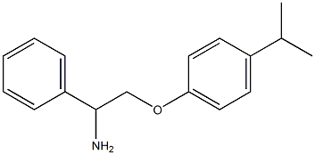 1-(2-amino-2-phenylethoxy)-4-(propan-2-yl)benzene Struktur