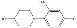 1-(2-amino-4-chlorophenyl)piperidin-4-ol Struktur