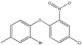 1-(2-bromo-4-methylphenoxy)-4-chloro-2-nitrobenzene Struktur