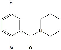 1-(2-bromo-5-fluorobenzoyl)piperidine Struktur