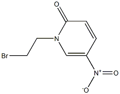 1-(2-bromoethyl)-5-nitropyridin-2(1H)-one Struktur