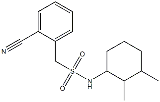 1-(2-cyanophenyl)-N-(2,3-dimethylcyclohexyl)methanesulfonamide Struktur