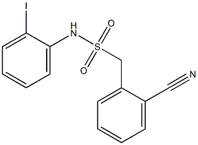 1-(2-cyanophenyl)-N-(2-iodophenyl)methanesulfonamide Struktur