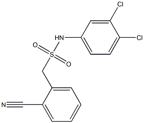 1-(2-cyanophenyl)-N-(3,4-dichlorophenyl)methanesulfonamide Struktur