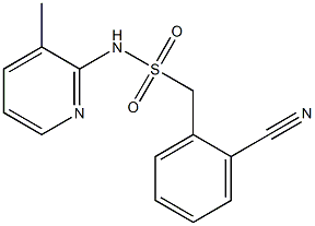 1-(2-cyanophenyl)-N-(3-methylpyridin-2-yl)methanesulfonamide Struktur