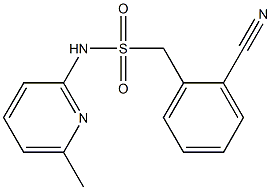 1-(2-cyanophenyl)-N-(6-methylpyridin-2-yl)methanesulfonamide Struktur