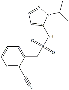 1-(2-cyanophenyl)-N-[1-(propan-2-yl)-1H-pyrazol-5-yl]methanesulfonamide Struktur