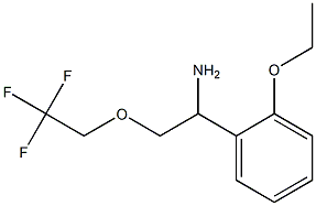 1-(2-ethoxyphenyl)-2-(2,2,2-trifluoroethoxy)ethanamine Struktur