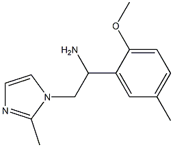 1-(2-methoxy-5-methylphenyl)-2-(2-methyl-1H-imidazol-1-yl)ethanamine Struktur