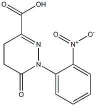 1-(2-nitrophenyl)-6-oxo-1,4,5,6-tetrahydropyridazine-3-carboxylic acid Struktur