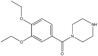 1-(3,4-diethoxybenzoyl)piperazine Struktur