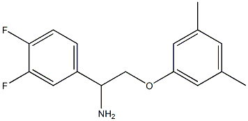 1-(3,4-difluorophenyl)-2-(3,5-dimethylphenoxy)ethanamine Struktur