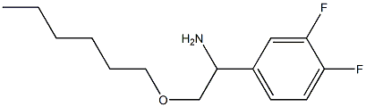 1-(3,4-difluorophenyl)-2-(hexyloxy)ethan-1-amine Struktur