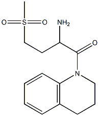 1-(3,4-dihydroquinolin-1(2H)-yl)-4-(methylsulfonyl)-1-oxobutan-2-amine Struktur