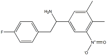 1-(3,4-dimethyl-5-nitrophenyl)-2-(4-fluorophenyl)ethan-1-amine Struktur