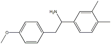 1-(3,4-dimethylphenyl)-2-(4-methoxyphenyl)ethan-1-amine Struktur