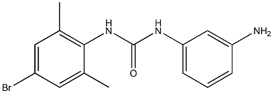 1-(3-aminophenyl)-3-(4-bromo-2,6-dimethylphenyl)urea Struktur