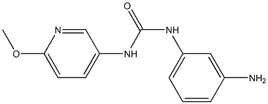 1-(3-aminophenyl)-3-(6-methoxypyridin-3-yl)urea Struktur