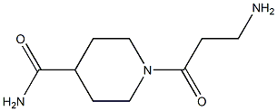 1-(3-aminopropanoyl)piperidine-4-carboxamide Struktur