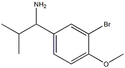 1-(3-bromo-4-methoxyphenyl)-2-methylpropan-1-amine Struktur