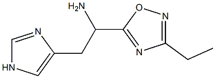 1-(3-ethyl-1,2,4-oxadiazol-5-yl)-2-(1H-imidazol-4-yl)ethan-1-amine Struktur