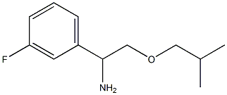 1-(3-fluorophenyl)-2-(2-methylpropoxy)ethan-1-amine Struktur