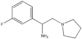 1-(3-fluorophenyl)-2-(pyrrolidin-1-yl)ethan-1-amine Struktur