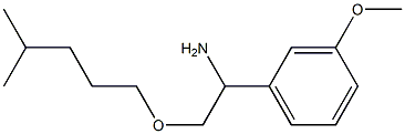 1-(3-methoxyphenyl)-2-[(4-methylpentyl)oxy]ethan-1-amine Struktur