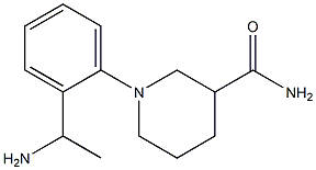 1-[2-(1-aminoethyl)phenyl]piperidine-3-carboxamide Struktur