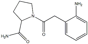 1-[2-(2-aminophenyl)acetyl]pyrrolidine-2-carboxamide Struktur