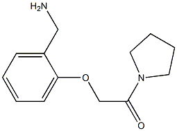 1-[2-(2-oxo-2-pyrrolidin-1-ylethoxy)phenyl]methanamine Struktur